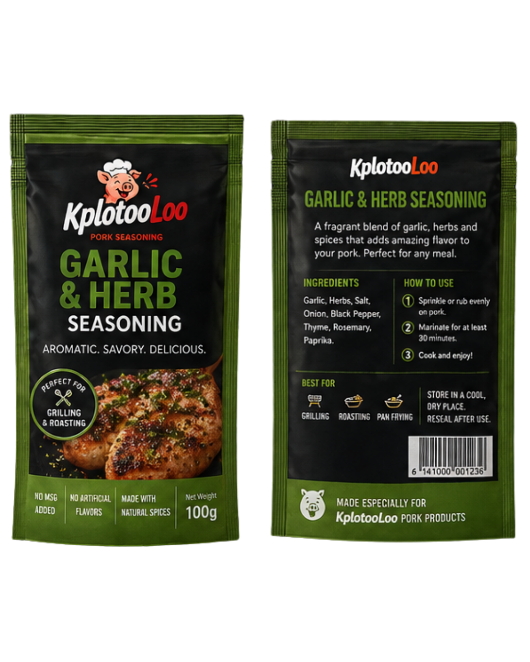 Garlic & Herb pork seasoning